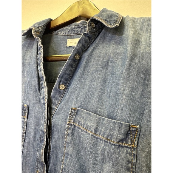 Lou & Grey Relaxed Denim Women's Long Shirt Size XS - Picture 4 of 8